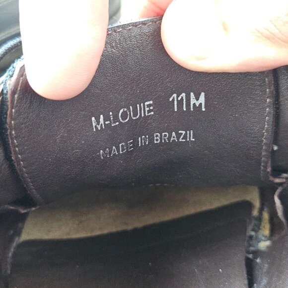 VIA SPIGA Men Shoes Black Leather Upper Lace Up Dress Shoes M-Louie Size 11M main image 11